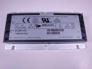 VI-2W1-EX Vicor Isolated DC/DC Converter Module 24VDC 100W - 12VDC 75W NEW - Picture 1 of 4
