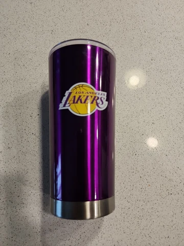 Los Angeles Lakers 20 oz Stainless Steel Insulated Ultra Travel Tumbler Mug Cover