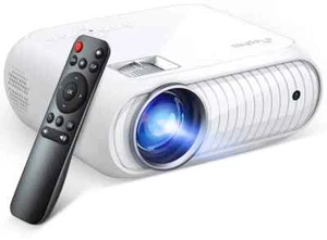 Projector, Home Theatre projector 1080P Full HD Supported, Upgraded 12000 Lux Vi - Picture 1 of 7