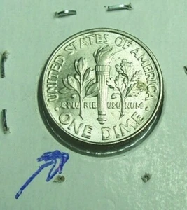 2016 P ROOSEVELT CLAD DIME REVERSE ERROR DIE CRACK - Picture 1 of 4