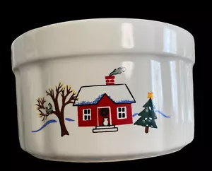 Tazón de inmersión vintage Pfaltzgraff Snow Village ENVÍO GRATUITO - Imagen 1 de 9