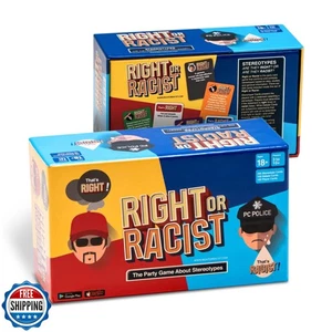 Right or Racist, Card Game, Gag Gift with Hundreds of Trivia and Debate Cards - Picture 1 of 5