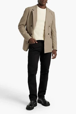 NEW Rag & Bone Taupe Double-Breasted Cotton Blend Blazer Sz 40 NWT $598 - Image 1 of 4