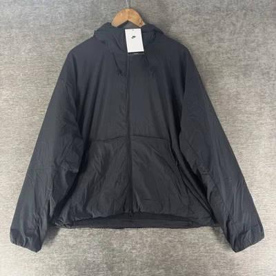 Chaqueta térmica Nike Tech cremallera completa para hombre talla grande negra HJ2932-010 $250 NUEVA CON ETIQUETAS Foto 1 de 4