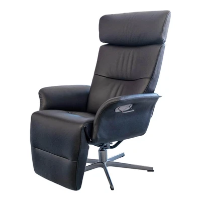 Conform Sessel Master Leder Fantasy Schwarz 2514-89 X-Fuß Aluminium - Bild 1 von 4