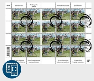 Switzerland 2025 Full Sheet 50th Anniv. of Swiss Paraplegic Foundation 1v Used - Picture 1 of 1
