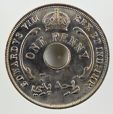 British West Africa: 1936 Penny, Co-Ni. BU KM# 9