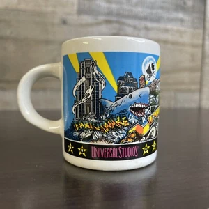 Vintage 80s Universal Studios Florida MINI Coffee Cup Espresso Mug Shot Glass - Picture 1 of 8
