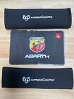 2 X Abarth 695 Soft Seat Belt Shoulder Pads Covers - Printed Scorpion Design