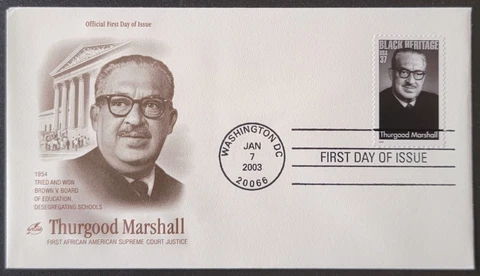 ArtCraft Cachet FDC Cover Scott # 3746 - 2003 - Thurgood Marshall Cover