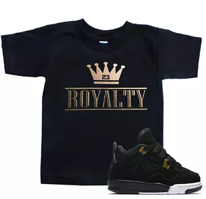 Camiseta ROYALTY CROWN para niños pequeños a juego con Air Js 4 Retro 4 Royalty Shoes - Imagen 1 de 10