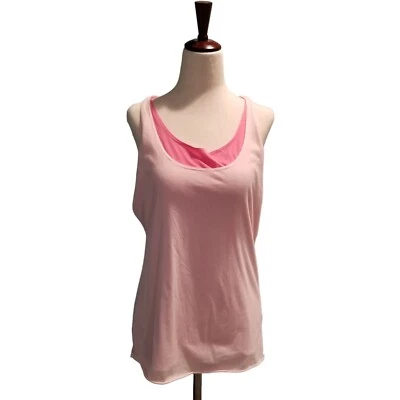 Camiseta sin mangas Joe Boxer rosa para mujer L rosa espalda deportiva 2 tonos ropa deportiva gimnasio vacaciones Foto 1 de 4