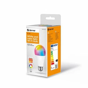 LAMPADA LED SMART WI-FI RGB E CCT E27 9W DIMMERABILE DENVER - Foto 1 di 1