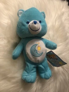 New With Tags Baby Blue Bedtime Bear Care Bear 8" stuffed animal Plush Toy 2003 - Picture 1 of 12