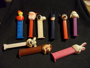 9 Stück Pez Spender - Weihnachten, Disney, Ostern, Batman, Taz - Bild 1 von 4