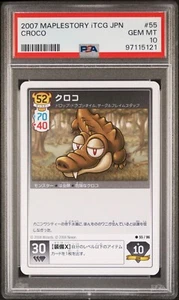 2007 Maplestory TCG CROCO Monster Card Japanese #55 - PSA 10 GEM - Picture 1 of 2