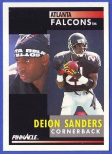 Deion SANDERS 1991 Pinnacle Football #147 Atlanta Falcons * HOF * Free Shipping! - Picture 1 of 4