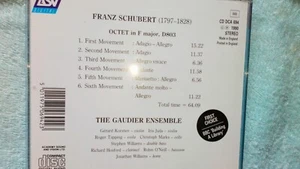 SCHUBERT Octet - Gaudier Ensemble - Picture 1 of 2