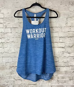 NWT Lorna Jane Large Singlet Workout Warrior Tank Top Ocean Mari NEW LJ Active L - Picture 1 of 9