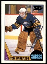 1987-88 O-PEE-CHEE TOM BARRASSO . BUFFALO SABRES #78