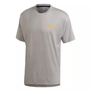 adidas MEN'S TERREX HIKE T-SHIRT TEE TOP GREY WALKING HIKING OUTDOORS NEW BNWT - Picture 1 of 2