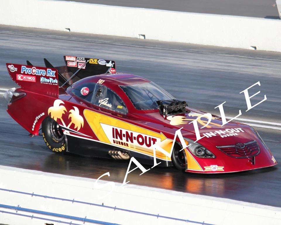 MELANIE TROXEL IN-N-OUT BURGERS FUNNY CAR 8X10 GLOSSY PHOTO #4Q - Image 1 of 1