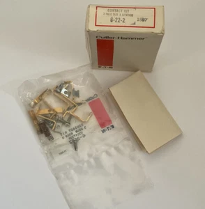 New Eaton / Cutler-Hammer 6-22-2 Size 0, 3 Pole, Citation Series Contact Kit - Picture 1 of 2