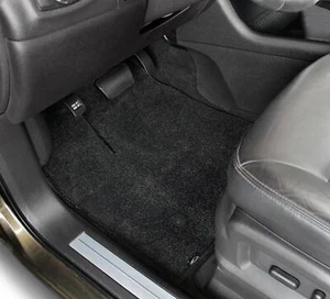 Tesla Black Custom Fit Carpet Front Floor Mats for Roadster S X or 3 by Lloyd's - Picture 1 of 3