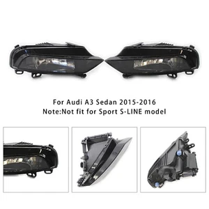 Pair Front Fog Light Lamps With Bulbs For Audi A3 Saloon 8V0941699B 2015-16 S11 - Picture 1 of 11
