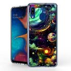 For Galaxy A20 A205 Hybrid Bumper Shockproof Case Planetary Space Skies