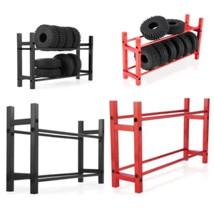 Metall Reserverad Reifenregal Lagerhalter Garagenregal für SCX24 1/18 TRX4M Auto - Bild 1 von 14