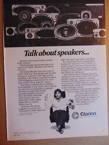 1980 CLARION Let's Talk About Speakers... Vintage Kunstdruck Anzeige  - Bild 1 von 1
