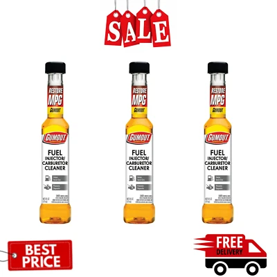 (3 Pack)Gumout Fuel Injector Cleaner/Carb Cleaner Additive, Helps Save Gas, 6 oz - Image 1 of 4