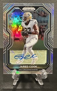 2020 Prizm JARED COOK Auto Silver Legend Veteran🔥NFL Raiders Rams Saints