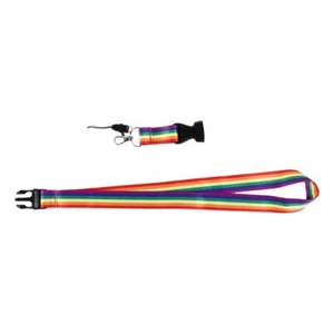 Tag Key Ring Holder Neck Straps Phone Hang Rope Rainbow Color Rainbow Lanyard - Zdjęcie 1 z 12