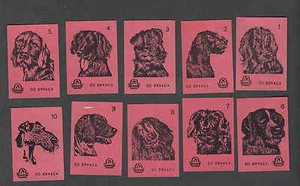  Ancienne série  étiquettes   allumettes  Yougoslavie  Chien 3   - Imagen 1 de 1