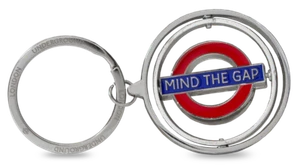 London Underground Mind The Gap Metal Spinner Keyring - Picture 1 of 1