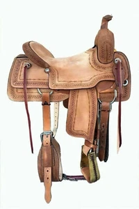 Leder Barrel Racing Pleasure Trail Leder Western Pferdesattel 10" bis 18"! - Bild 1 von 5