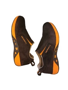 Merrell Kids Jungle Moc Shoes Hiking Trail Suede Leather Size 5M Orange Brown - Picture 1 of 8