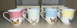2 BOXES  OF LENOX  BUTTERFLY MEADOW SETS OF 4  TOTAL OF 8 MUGS - Picture 1 of 3