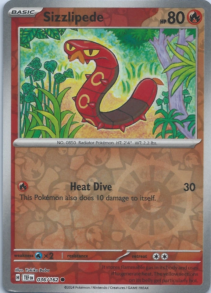 Sizzlipede 036/162 Sv05: Temporal Forces Reverse Holo - Image 1 of 1