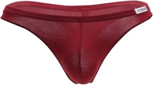 Doreanse 1392 Sexy Lingerie Mens Underwear Euro Thong Claret Red Small - Picture 1 of 9