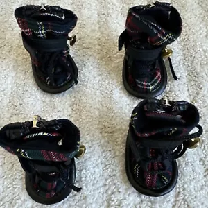 Stivali da neve Little Doggie taglia XS a quadri Preloved ottime condizioni usati pochissimo - Foto 1 di 7