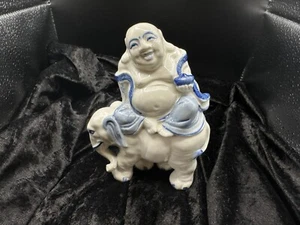 Estatua de Buda chino de colección estatuilla de porcelana figura de China escultura oriental - Imagen 1 de 7
