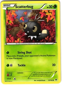 Scatterbug 13/162 Pokemon XY: BREAKthrough - Picture 1 of 3