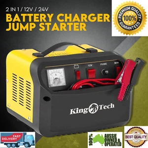 Car Battery Charger Jump Starter 2 in 1 12V 24V 40A ATV Boat Tractor Advanced - Picture 1 of 10