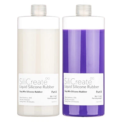SiliCreate Fast Purple EasyMix Silicone Rubber | Platinum Cure | Molding+Casting - image 1 of 4