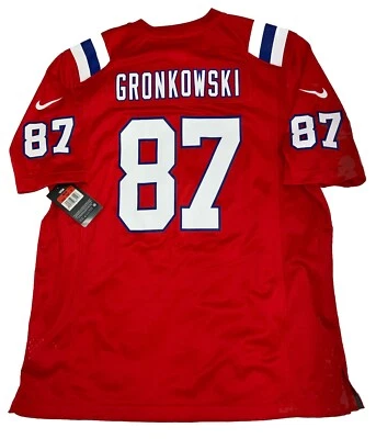Nueva Camiseta Rob Gronkowski Para Hombres L New England Patriots Roja Nike Pantalla de Juego Nueva con Etiquetas Foto 1 de 4