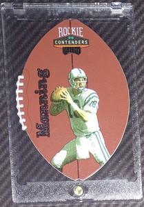 1998 playoff contenders peyton manning leather