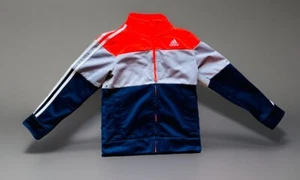 Adidas Youth size 6 Colorful zip up jacket - Picture 1 of 6